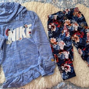 Girls Nike Matching Athletic Set